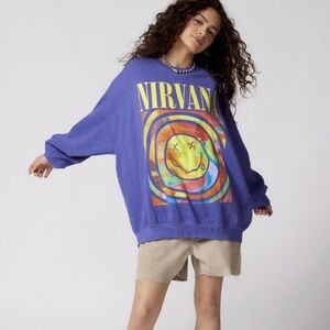 Super trendy nirvana sweatshirt never worn still with tags from pacsun!